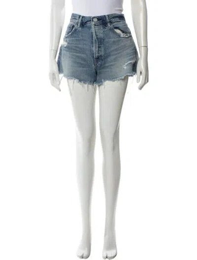 Pre-owned Moussy Mini Shorts In Blue