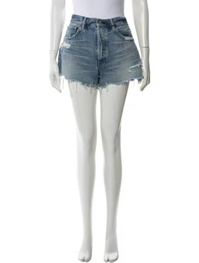Pre-owned Moussy Mini Shorts In Blue