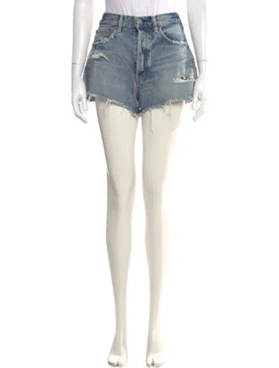 Pre-owned Moussy Mini Shorts In Blue
