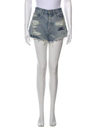 Pre-owned Moussy Mini Shorts In Blue