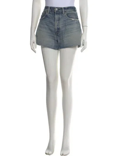 Pre-owned Moussy Mini Shorts In Blue