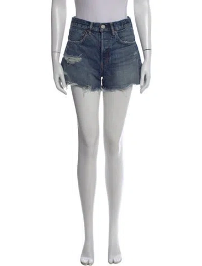 Pre-owned Moussy Mini Shorts In Blue