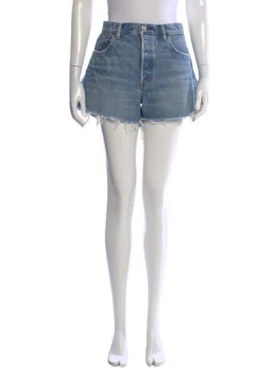 Pre-owned Moussy Mini Shorts In Blue