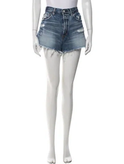 Pre-owned Moussy Mini Shorts In Blue