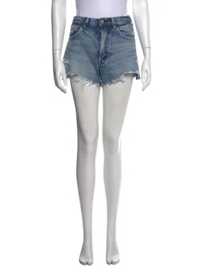 Pre-owned Moussy Mini Shorts In Blue