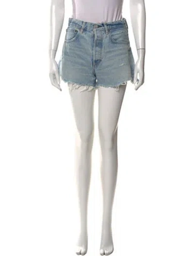 Pre-owned Moussy Mini Shorts In Blue