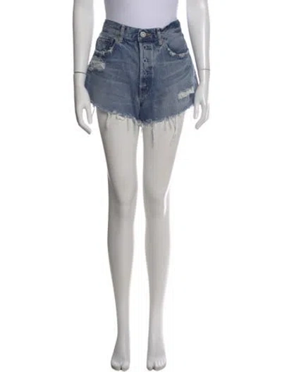 Pre-owned Moussy Mini Shorts In Blue