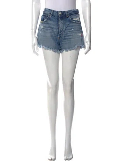 Pre-owned Moussy Mini Shorts In Blue