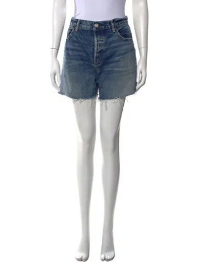 Pre-owned Moussy Mini Shorts In Blue