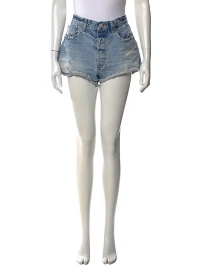 Pre-owned Moussy Mini Shorts In Blue
