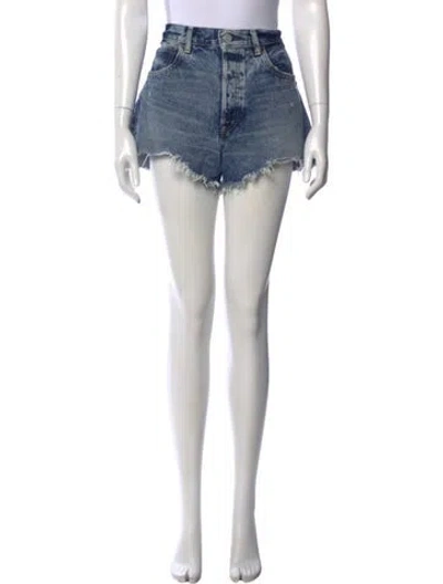 Pre-owned Moussy Mini Shorts In Blue