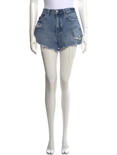 Pre-owned Moussy Mini Shorts In Blue
