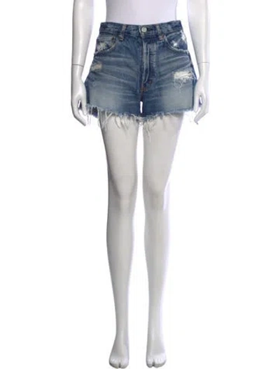 Pre-owned Moussy Mini Shorts In Blue