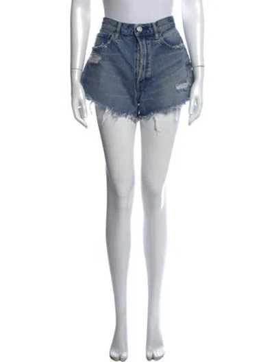 Pre-owned Moussy Mini Shorts In Blue