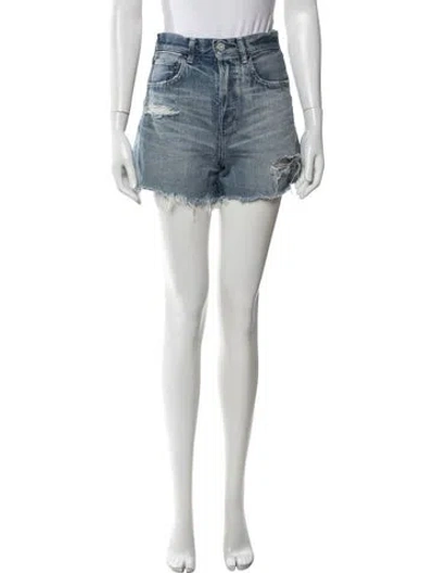 Pre-owned Moussy Mini Shorts In Blue