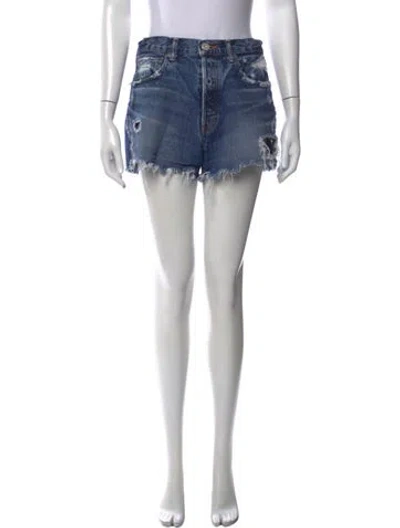 Pre-owned Moussy Mini Shorts In Blue