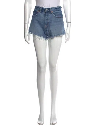 Pre-owned Moussy Mini Shorts In Blue