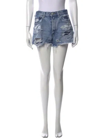 Pre-owned Moussy Mini Shorts In Blue