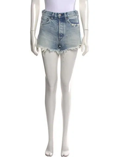 Pre-owned Moussy Mini Shorts In Blue
