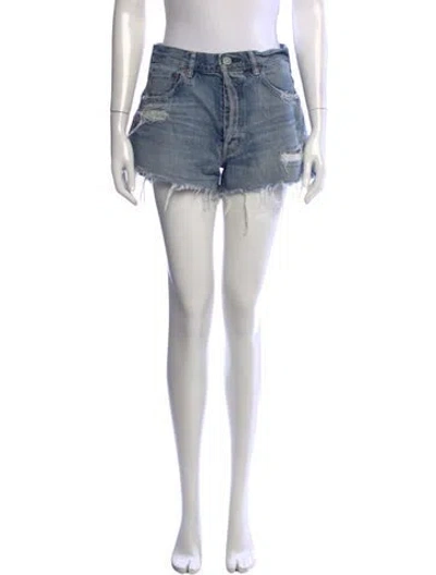 Pre-owned Moussy Mini Shorts In Blue