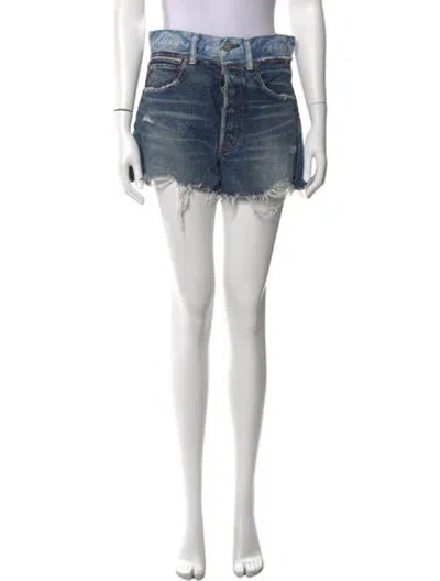 Pre-owned Moussy Mini Shorts In Blue