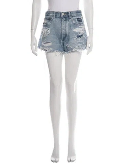 Pre-owned Moussy Mini Shorts In Blue