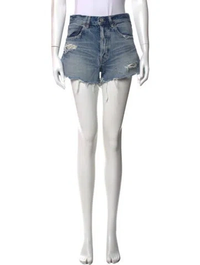 Pre-owned Moussy Mini Shorts In Blue