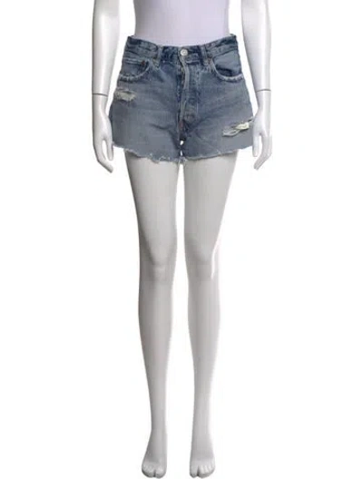 Pre-owned Moussy Mini Shorts In Blue