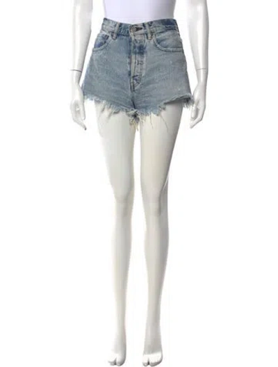 Pre-owned Moussy Mini Shorts In Blue