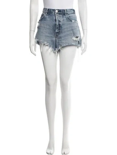 Pre-owned Moussy Mini Shorts In Blue