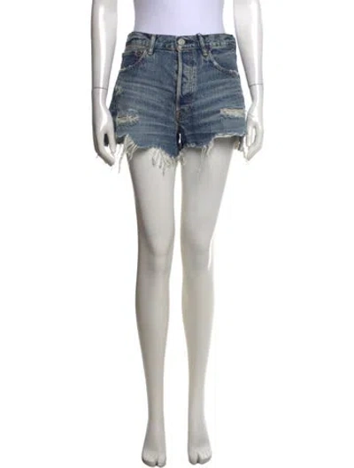 Pre-owned Moussy Mini Shorts In Blue