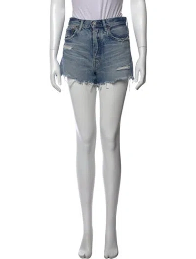 Pre-owned Moussy Mini Shorts In Blue