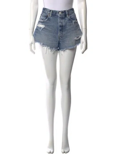 Pre-owned Moussy Mini Shorts In Blue