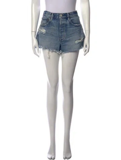 Pre-owned Moussy Mini Shorts In Blue