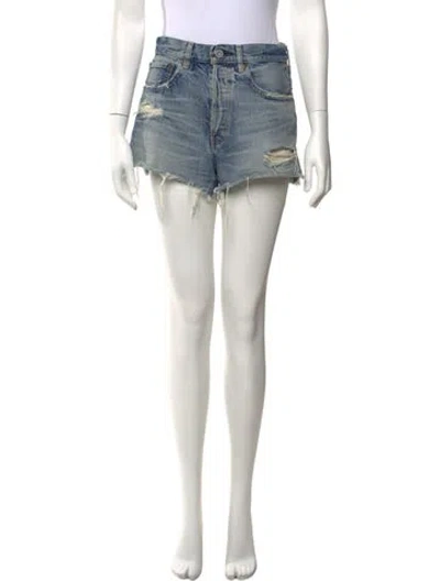 Pre-owned Moussy Mini Shorts In Blue
