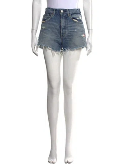 Pre-owned Moussy Mini Shorts In Blue