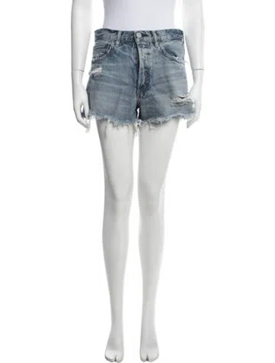 Pre-owned Moussy Mini Shorts In Blue