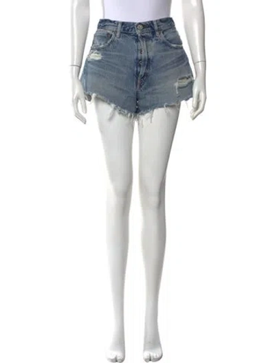 Pre-owned Moussy Mini Shorts In Blue