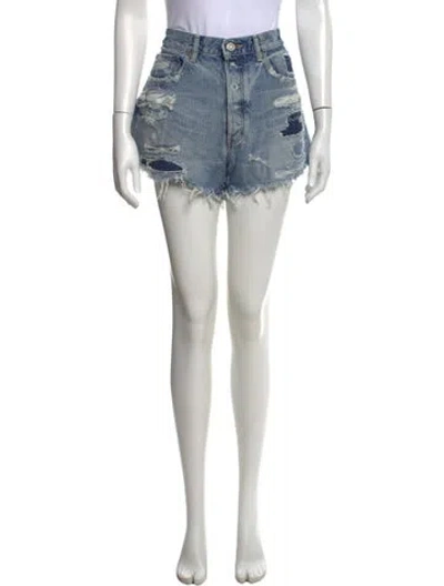 Pre-owned Moussy Mini Shorts In Blue