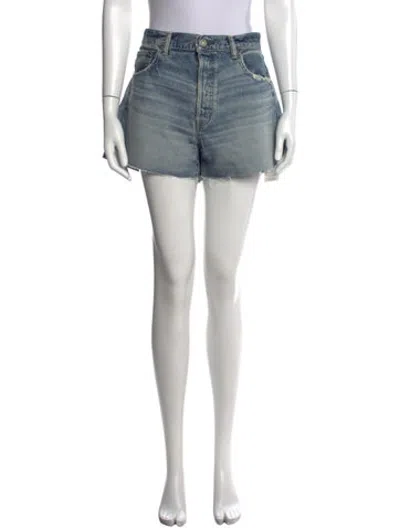 Pre-owned Moussy Mini Shorts In Blue