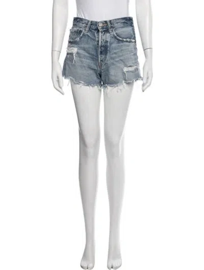 Pre-owned Moussy Mini Shorts In Blue/white