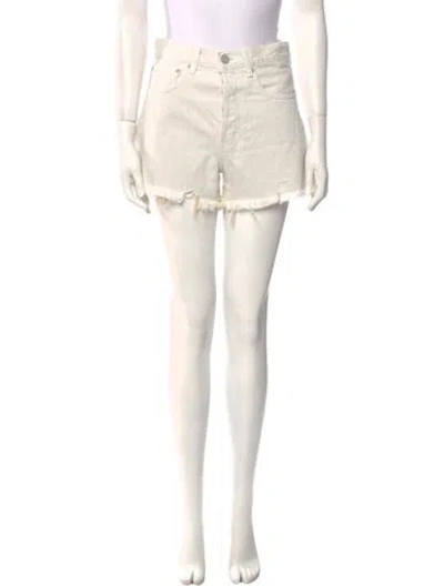Pre-owned Moussy Mini Shorts In White