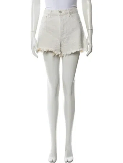 Pre-owned Moussy Mini Shorts In White