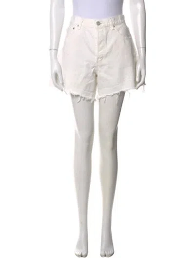 Pre-owned Moussy Mini Shorts In White