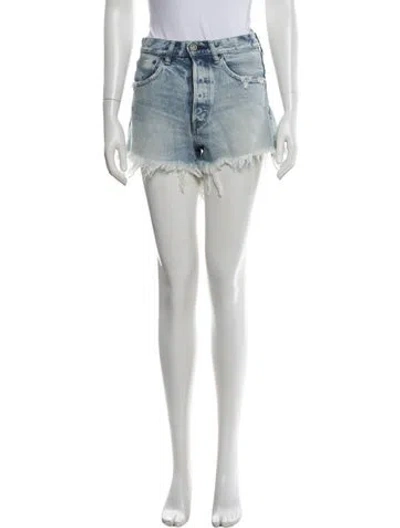 Pre-owned Moussy Mini Shorts In White