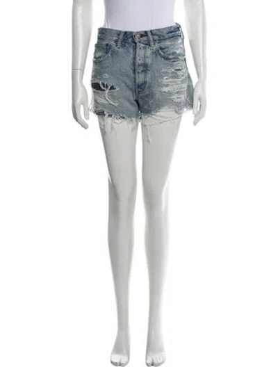 Pre-owned Moussy Mini Shorts In White