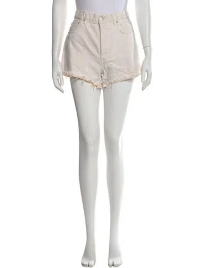 Pre-owned Moussy Mini Shorts In White