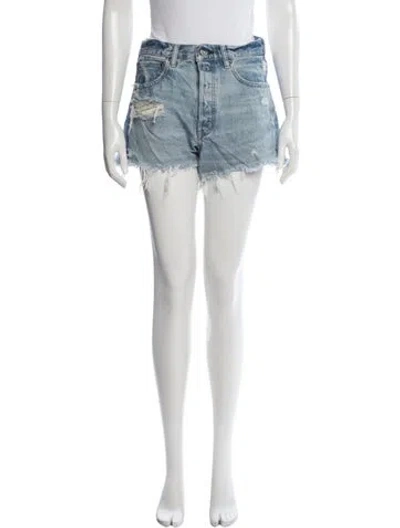 Pre-owned Moussy Mini Shorts In White