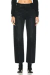 Moussy Murrieta Wide Straight Jean In Black In Black