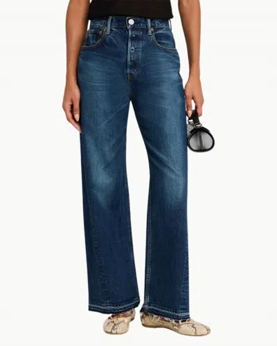 Moussy Mv Espanola Wide Pants In Blue